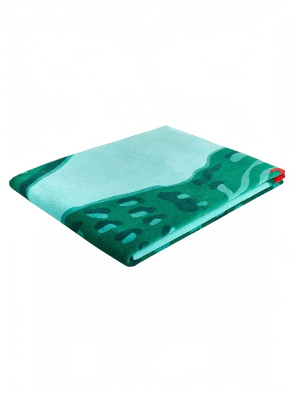 Lacoste Crocodile Print Beach Towel 36